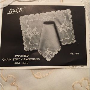 Vintage Linbro Placemat and Napkin Set (4)